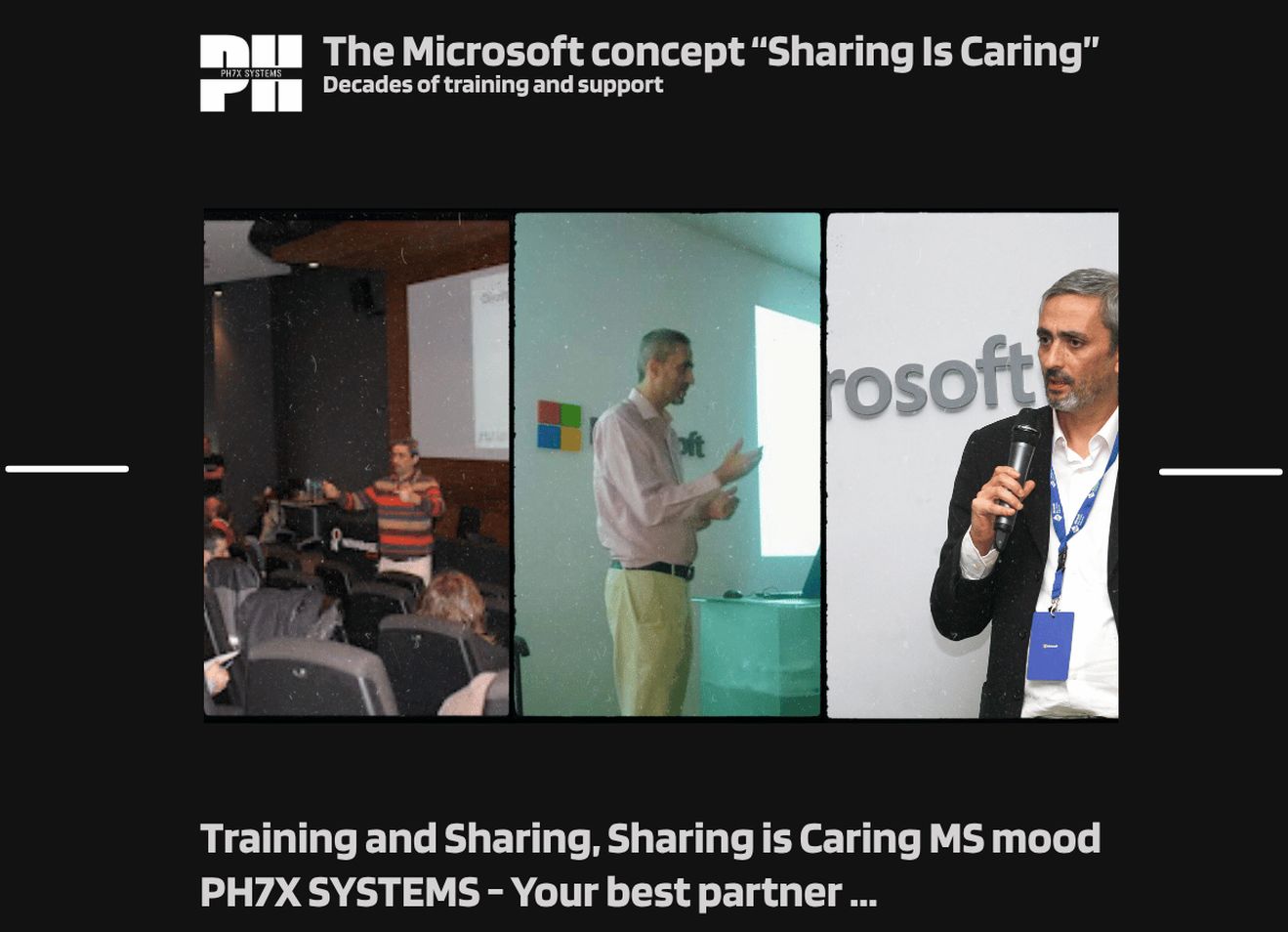 SharePoint, Microsoft 365 and Azure training and technical talks by pH7x Systems at Microsoft events and technical communities